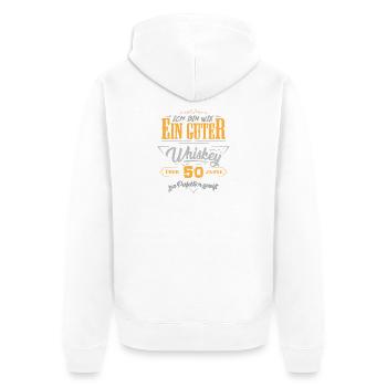 55. Geburtstag 55 Jahre alt Spruch Geschenk - Unisex Premium Bio Zip Hoodie - Weiß - Hinten - Thijin (182cm)