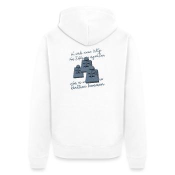 Chimie Chimiste Professeur de chimie Drôle de science - Veste à capuche bio Premium Unisexe - blanc - Dos - Thijin (182cm)