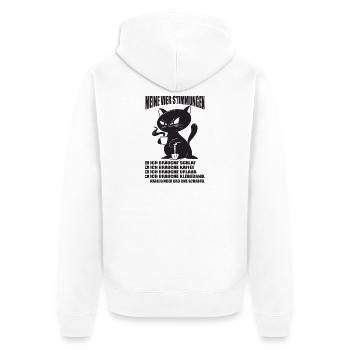 Funny Sayings Fun Outfits Irony Sarcasm - Unisex Premium Organic Zip Hoodie - white - Back - Thijin (182cm)