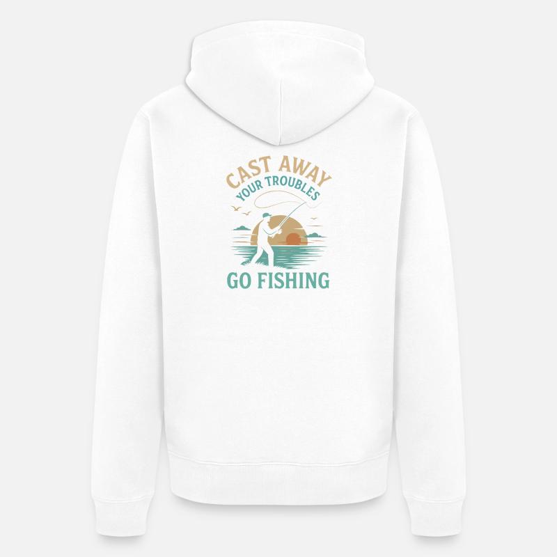 sudo apt-get install coffee - Veste à capuche bio Premium Unisexe - blanc