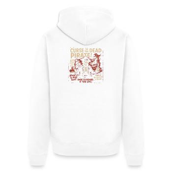 Malédiction des morts Pirate Affiche de film Halloween - Veste à capuche bio Premium Unisexe - blanc - Dos - Thijin (182cm)