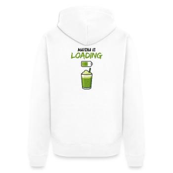 Smoothie vert Matcha Cup Mug Boissons - Veste à capuche bio Premium Unisexe - blanc - Dos - Thijin (182cm)