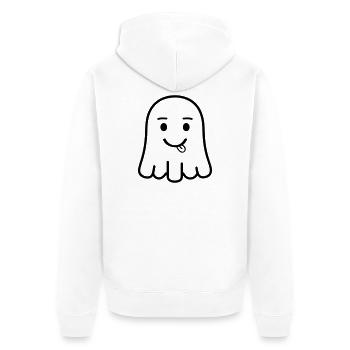 Bande dessinée fantôme - Veste à capuche bio Premium Unisexe - blanc - Dos - Thijin (182cm)