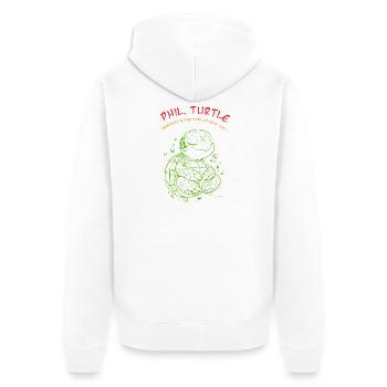 T-shirt Phil Turtle Zen Path - Veste à capuche bio Premium Unisexe - blanc - Dos - Thijin (182cm)