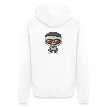 Zombie Halloween - Veste à capuche bio Premium Unisexe - blanc - Dos - Thijin (182cm)