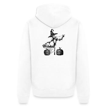 HALLOWEEN - Veste à capuche bio Premium Unisexe - blanc - Dos - Thijin (182cm)