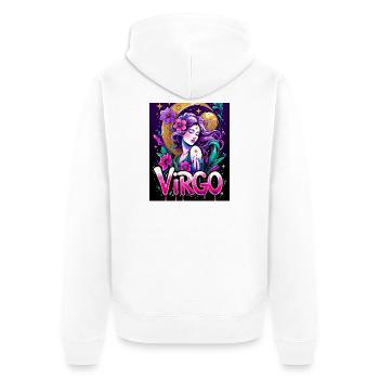 Vierge - Veste à capuche bio Premium Unisexe - blanc - Dos - Thijin (182cm)