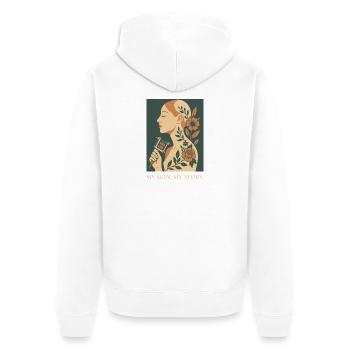 Tattoo Skin Story Story - Veste à capuche bio Premium Unisexe - blanc - Dos - Thijin (182cm)