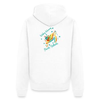 making memories Puerto Vallarta Vacation Souvenir  - Unisex Premium Organic Zip Hoodie - white - Back - Thijin (182cm)