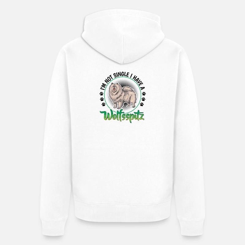 Wolfsspitz nicht single Deutscher Wolfsspitz - Unisex Premium Bio Zip Hoodie - Weiß
