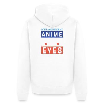 Anime Manga Otaku Kawaii Japon Cosplay Bande dessinée - Veste à capuche bio Premium Unisexe - blanc - Dos - Thijin (182cm)