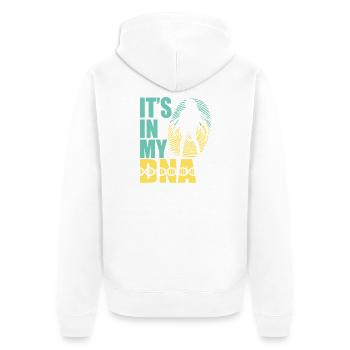 Anime Manga Otaku Kawaii Japon Cosplay Dns dna - Veste à capuche bio Premium Unisexe - blanc - Dos - Thijin (182cm)