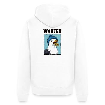 Recherché : Frites Seagull - Veste à capuche bio Premium Unisexe - blanc - Dos - Thijin (182cm)