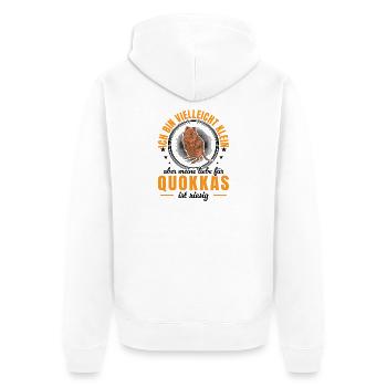 Quokka, peut-être un petit kangourou à queue courte - Veste à capuche bio Premium Unisexe - blanc - Dos - Thijin (182cm)