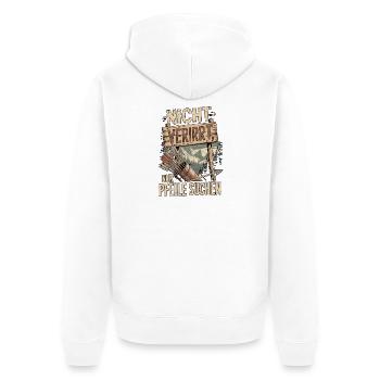 Archery design for archers and courses - Unisex Premium Organic Zip Hoodie - white - Back - Thijin (182cm)