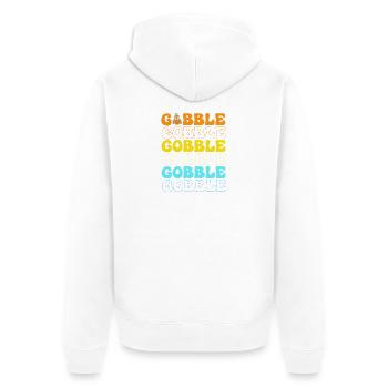 Thanksgiving Père Papa Grand-père Papy - Veste à capuche bio Premium Unisexe - blanc - Dos - Thijin (182cm)