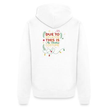 Christmas in Inflation Costume - Unisex Premium Organic Zip Hoodie - white - Back - Thijin (182cm)