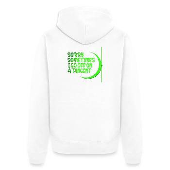 Lustiges Mathematik Sprüche Mathelehrer Lehrer - Unisex Premium Bio Zip Hoodie - Weiß - Hinten - Thijin (182cm)