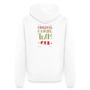 Christmas Cooking Baking Team - Unisex Premium Organic Zip Hoodie - white - Back - Thijin (182cm)