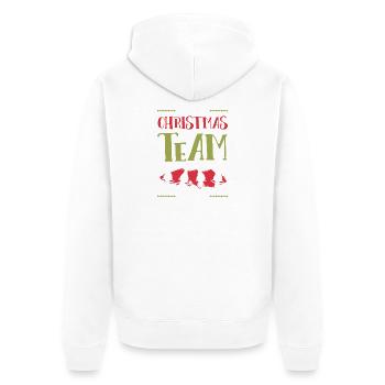 Noël de l’équipe Weihnachten - Veste à capuche bio Premium Unisexe - blanc - Dos - Thijin (182cm)