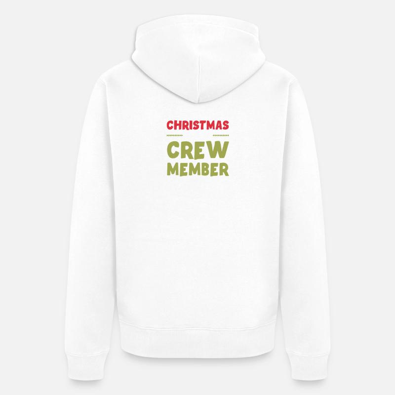 Noël de l’équipage de Weihnachten - Veste à capuche bio Premium Unisexe - blanc