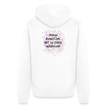 Costume dans la blanchisserie Inscription T-shirt Carnival - Veste à capuche bio Premium Unisexe - blanc - Dos - Thijin (182cm)