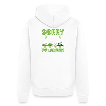 Garden Gardener Gardening Gardening Gardening Gardening - Unisex Premium Organic Zip Hoodie - white - Back - Thijin (182cm)