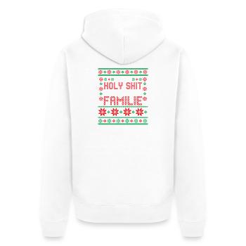 Weihnachtsmann Weihnachtszeit Weihnachts - Unisex Premium Bio Zip Hoodie - Weiß - Hinten - Thijin (182cm)