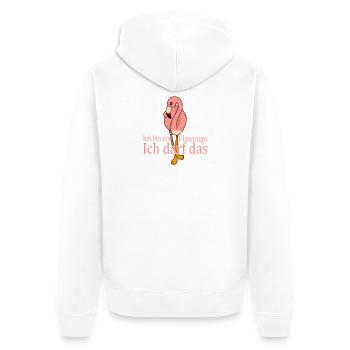 I'm not a princess, I'm a queen - Unisex Premium Organic Zip Hoodie - white - Back - Thijin (182cm)