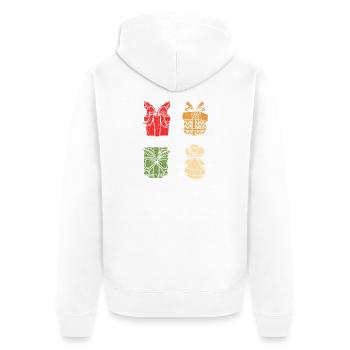Weihnachtsmann Weihnachtszeit Weihnachten - Unisex Premium Bio Zip Hoodie - Weiß - Hinten - Thijin (182cm)