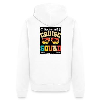 Karibik-Kreuzfahrttrupp - Unisex Premium Bio Zip Hoodie - Weiß - Hinten - Thijin (182cm)