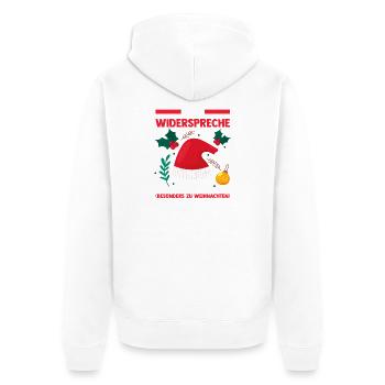 Weihnachtsmann Weihnachtszeit Weihnachts - Unisex Premium Bio Zip Hoodie - Weiß - Hinten - Thijin (182cm)
