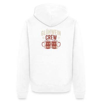 Équipe du vin chaud Marché de Noël joyeux - Veste à capuche bio Premium Unisexe - blanc - Dos - Thijin (182cm)