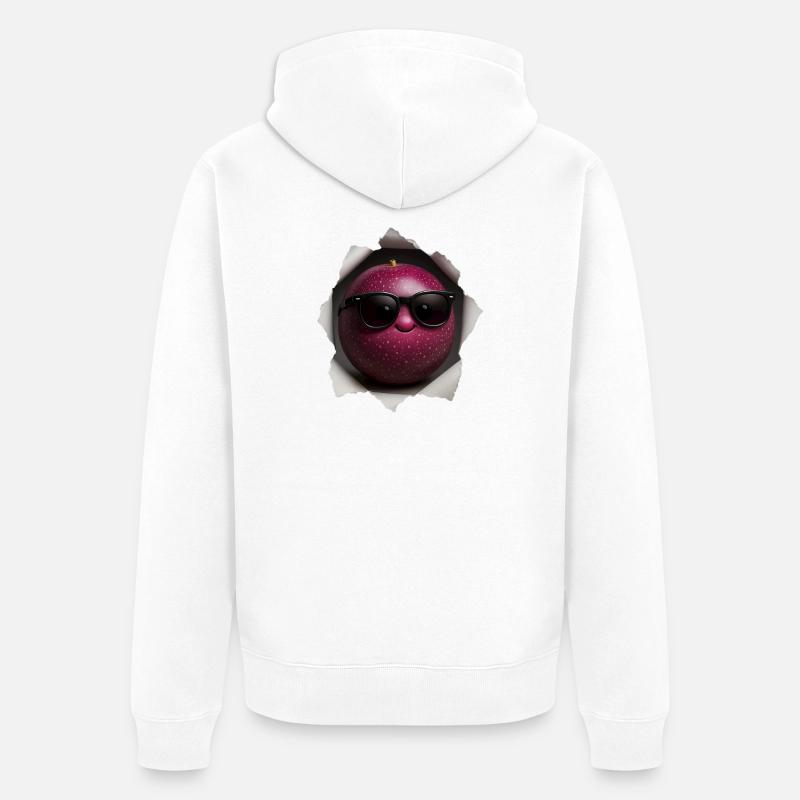 Fruit de la passion - Veste à capuche bio Premium Unisexe - blanc