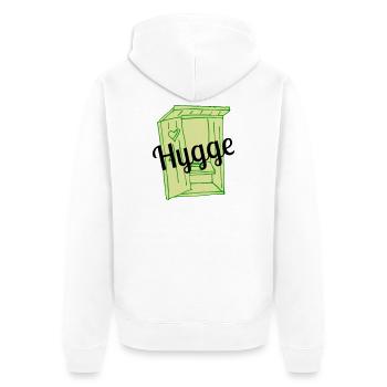 Hygge - Veste à capuche bio Premium Unisexe - blanc - Dos - Thijin (182cm)