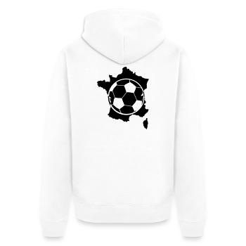France Soccer Soccer - Veste à capuche bio Premium Unisexe - blanc - Dos - Thijin (182cm)