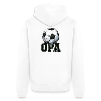 Grand-père Grand-père Football - Veste à capuche bio Premium Unisexe - blanc - Dos - Thijin (182cm)
