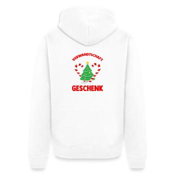 Noël du Père Noël - Veste à capuche bio Premium Unisexe - blanc - Dos - Thijin (182cm)