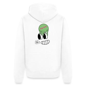 Stay Cool - Unisex Premium Bio Zip Hoodie - Weiß - Hinten - Thijin (182cm)