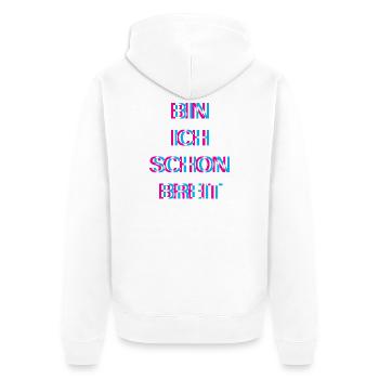 Hardtekk Tekk - Veste à capuche bio Premium Unisexe - blanc - Dos - Thijin (182cm)