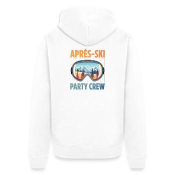 Après Ski Party Record - Veste à capuche bio Premium Unisexe - blanc - Dos - Thijin (182cm)