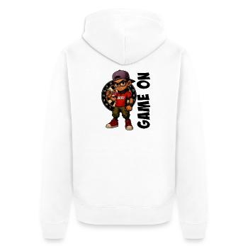 Fléchettes, fléchettes, joueur de fléchettes - Veste à capuche bio Premium Unisexe - blanc - Dos - Thijin (182cm)