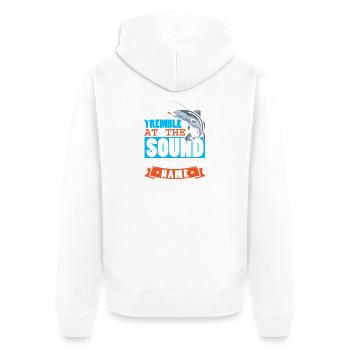 Pêcheurs Pêcheurs Pêcheurs Pêcheurs Pêcheurs Sportifs - Veste à capuche bio Premium Unisexe - blanc - Dos - Thijin (182cm)