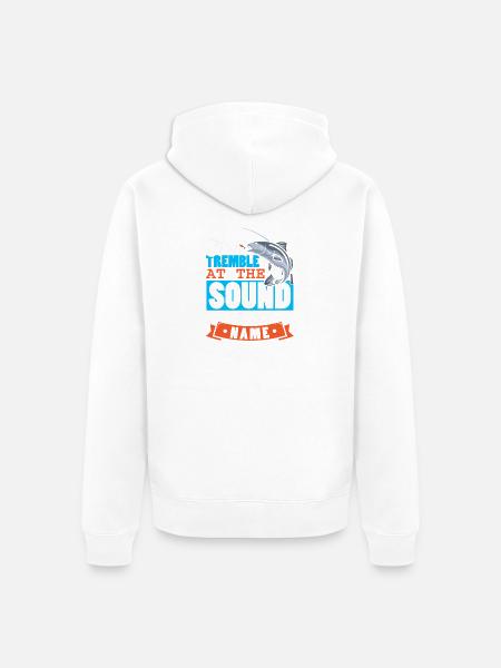 Anglers Fishermen Fishing Sport Fishermen - Unisex Premium Organic Zip Hoodie - white