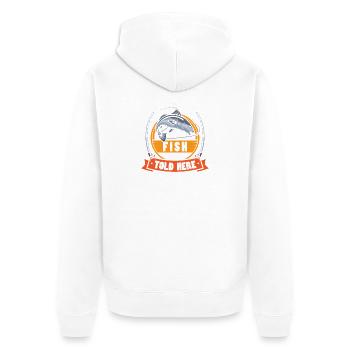 Pêcheurs Pêcheurs Pêcheurs Pêcheurs Pêcheurs Sportifs - Veste à capuche bio Premium Unisexe - blanc - Dos - Thijin (182cm)