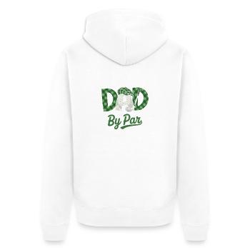 Meilleur Papa par Par Golf Vater - Veste à capuche bio Premium Unisexe - blanc - Dos - Thijin (182cm)
