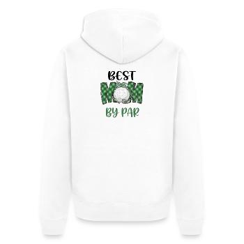 Best Mom by Par Golf Tee - Unisex Premium Bio Zip Hoodie - Weiß - Hinten - Thijin (182cm)