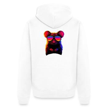 Rats Souris mignonnes Souris Souris naines Souris - Veste à capuche bio Premium Unisexe - blanc - Dos - Thijin (182cm)