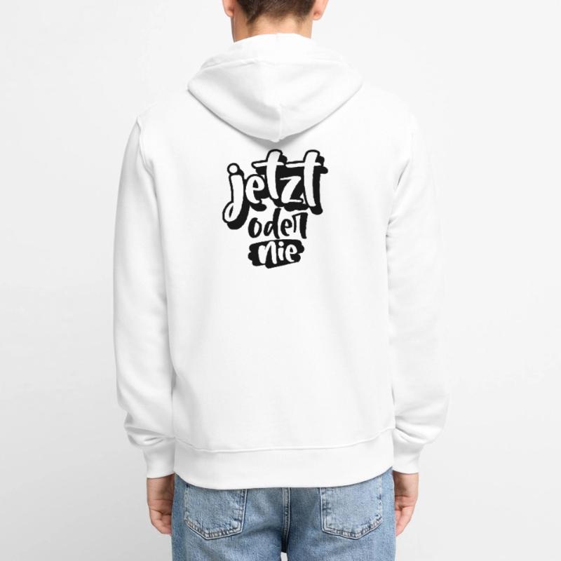 Jetzt oder Nie Unisex Premium Bio Zip Hoodie