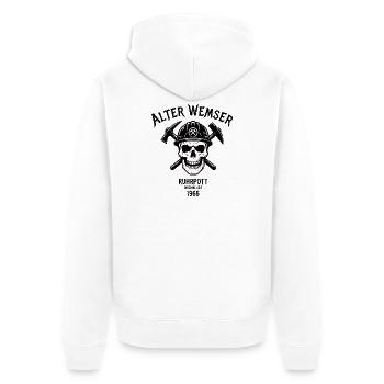 1966 Birthday Gift for Real Ruhrpott Guys - Unisex Premium Organic Zip Hoodie - white - Back - Thijin (182cm)